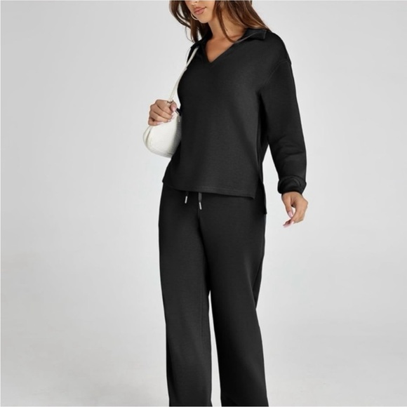 Women's Black Lounge Set - Picture 5 of 11